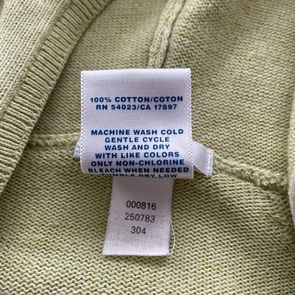 Vintage Old Navy Sage Green Knit Zip-up Hooded Cardigan with Pockets - Picture 13 of 13